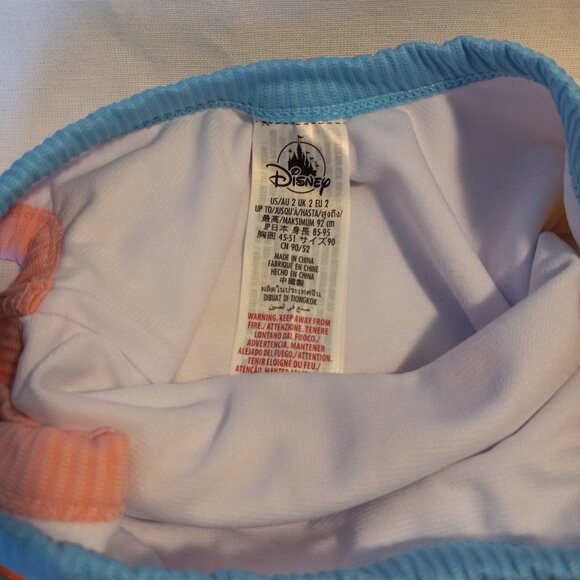 Disney Ariel The Little Mermaid Girl's Swim Set Rashguard 2 Piece NWT Size 2 - Picture 8 of 10